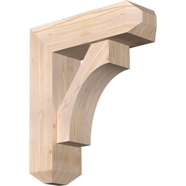 Ekena Millwork Westlake Craftsman Smooth Bracket w/ Offset Brace, Douglas Fir, 7 1/2"W x 24"D x 28"H BKT0806X24X28WTL04SDF - main